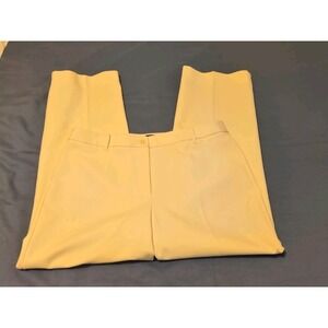 Talbots "Heritage" Ivory Poly-Blend Dress Career Pants Sz 12